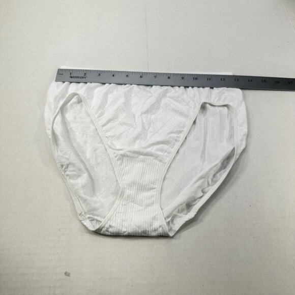 Bali Women's Size 10-11 Panty Brief Hi Cut White New Without Tags - Picture 4 of 6